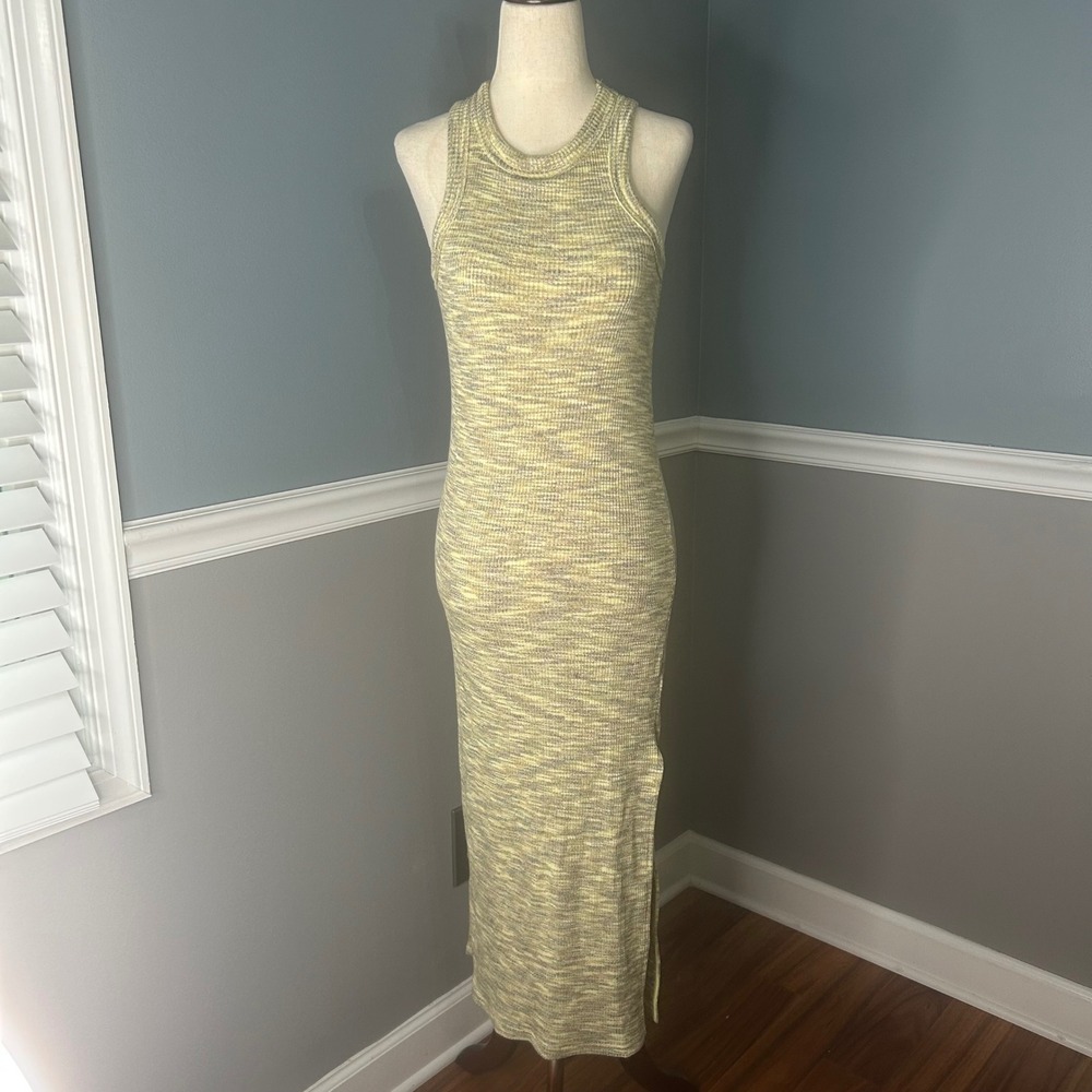 Old Navy Knit Tank Dress Casual Sleeveless Maxi Dress with Slit XS